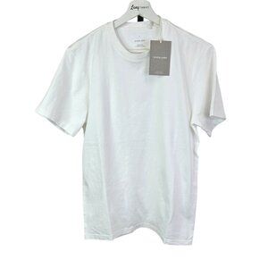 Everlane Men's The Premium-Weight Crew Neck Short Sleeve Shirt, White, Size S
